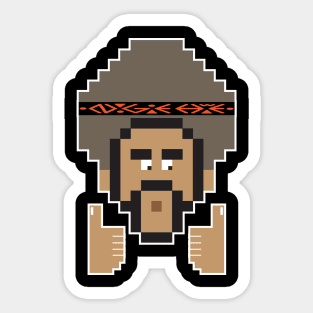 8 Bit Afro Sticker